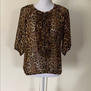 Express Leopard Print Top